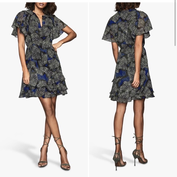 REISS Jungle Printed Sophie Dress - Picture 1 of 7